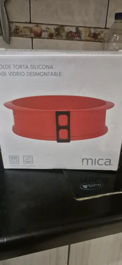 Molde de torta silicona rojo - miniatura 1