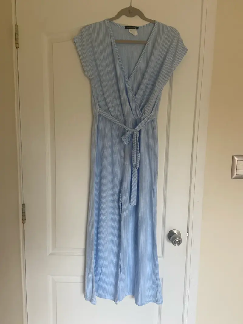 Jumpsuit azul a rayas