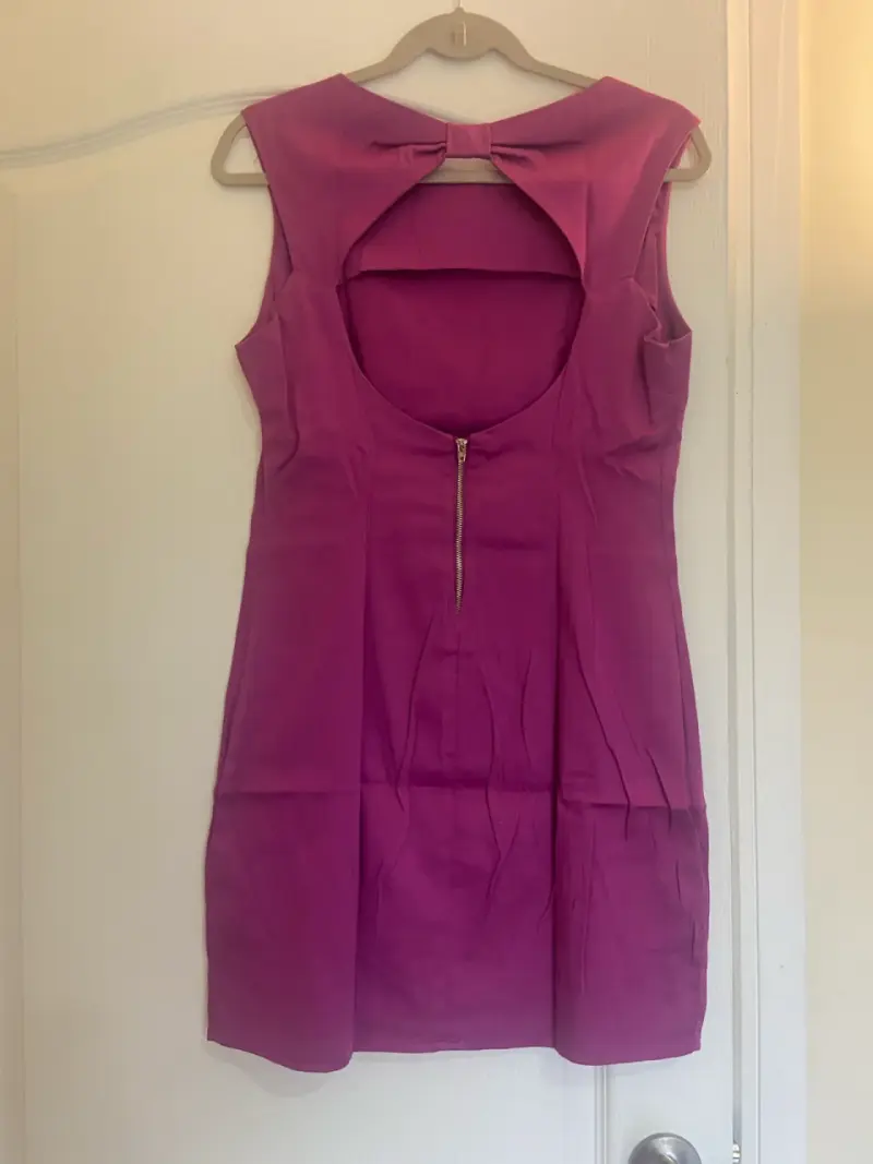 Vestido sin mangas fucsia - 2