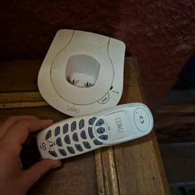 Teléfono inalámbrico Daiku blanco - miniatura 2