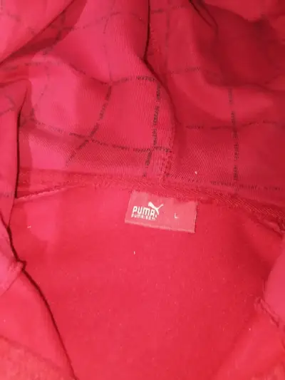 Polerón rojo con capucha y logos - miniatura 3