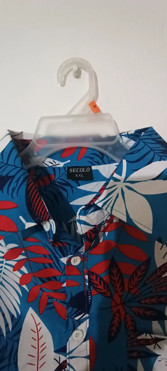 Camisa Guayabera l azul estampada - 3