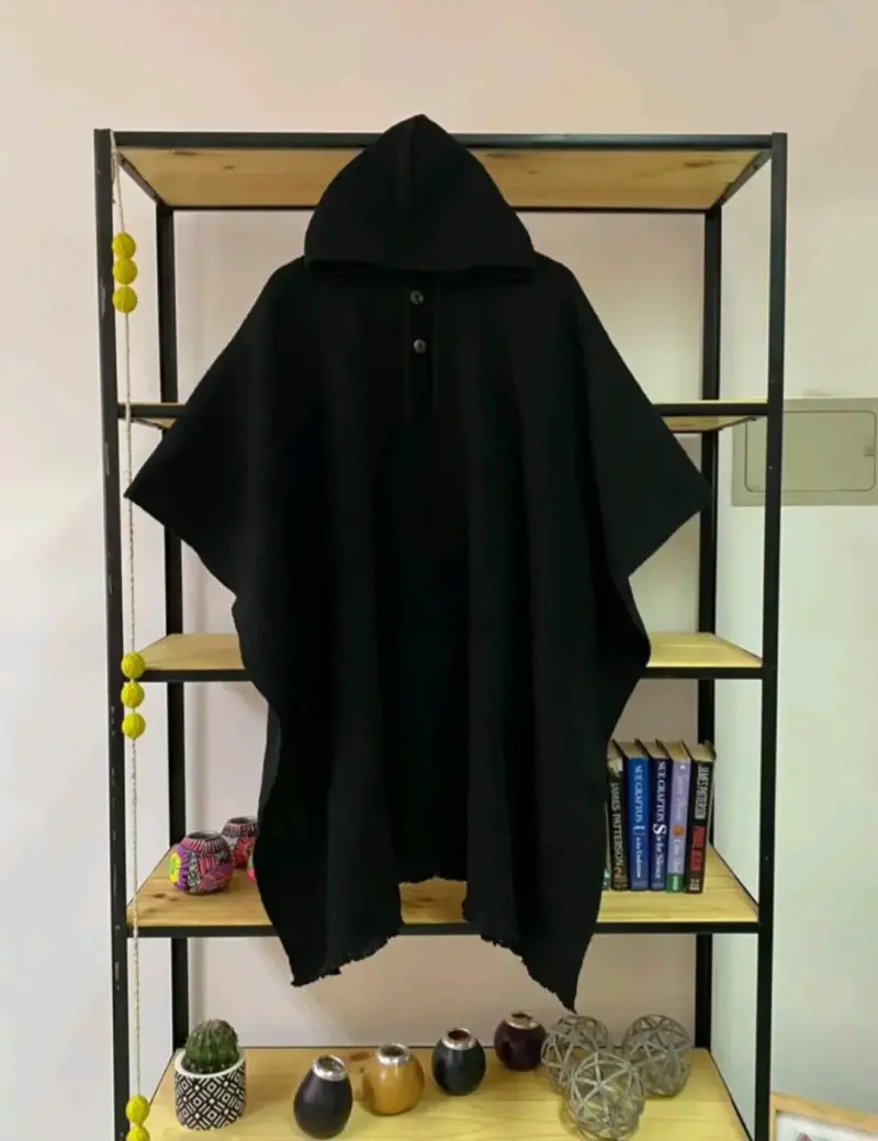 Poncho lana de alpaca Unisex Talla unica - 2