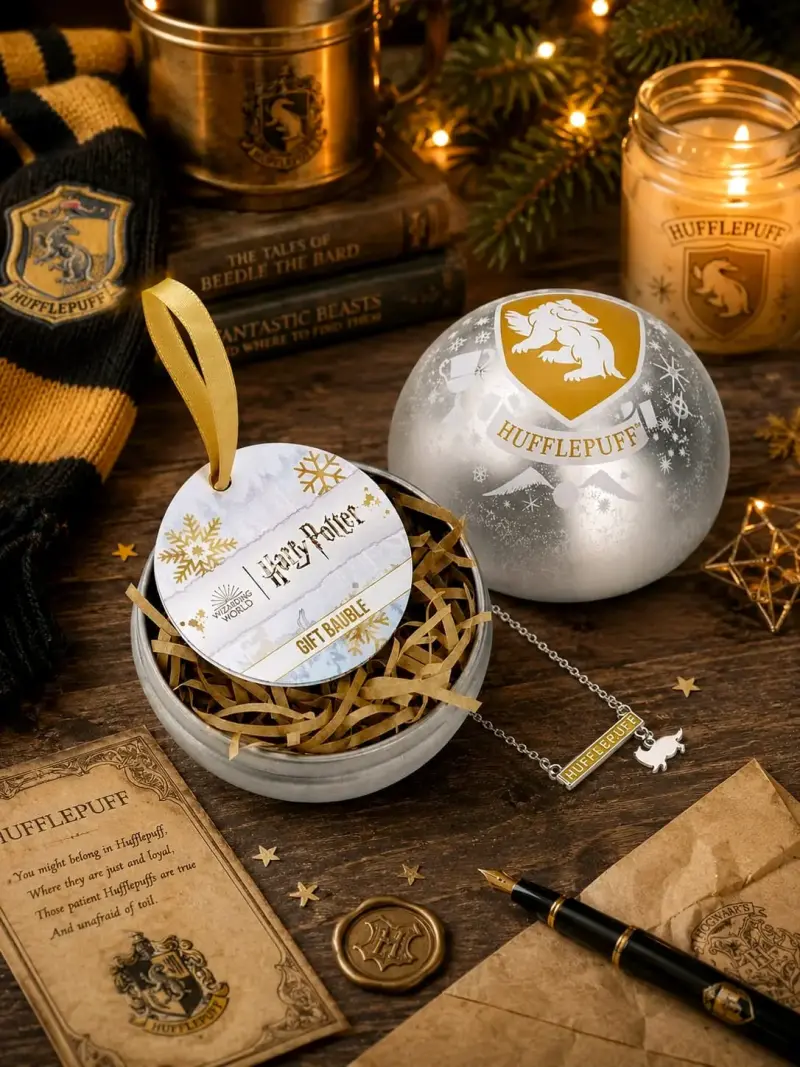 Adorno navideño Hufflepuff - 1