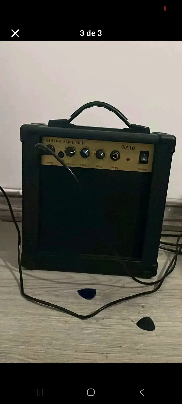 Guitarra eléctrica roja Alaguez - 2