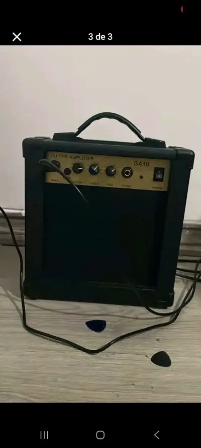 Guitarra eléctrica roja Alaguez - miniatura 2