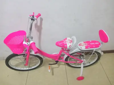 Bicicleta infantil rosada - miniatura 2