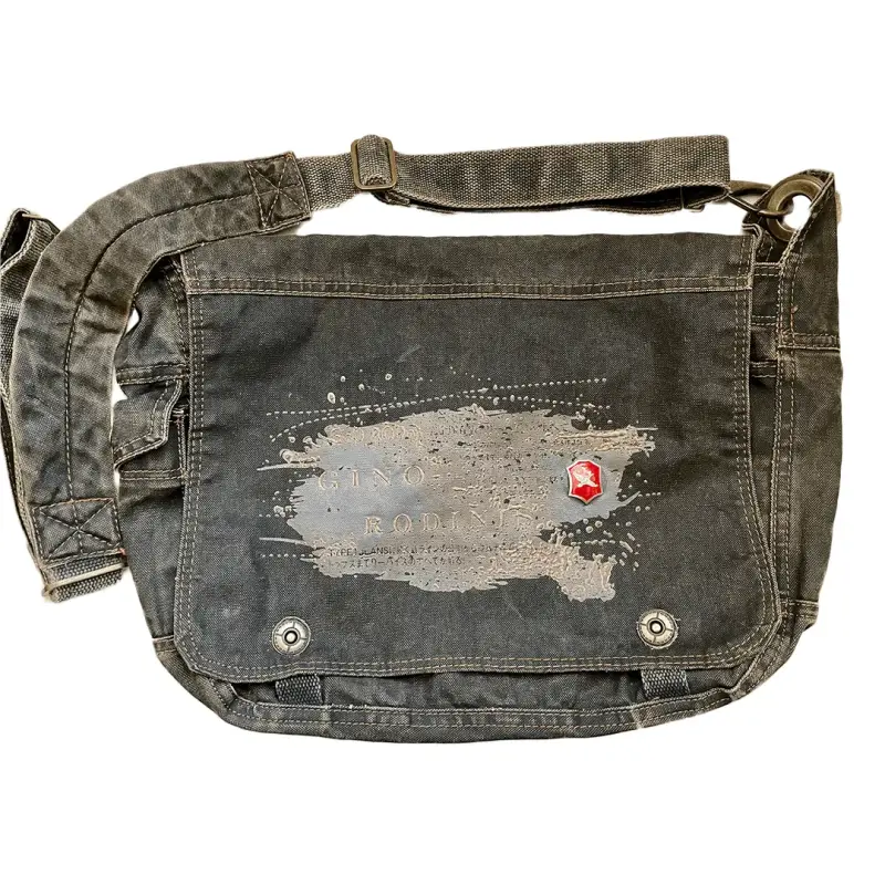 Bolso Bandolera Tela Marca Gino Rodinis Unisex - 2