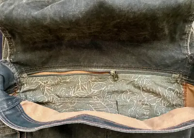 Bolso Bandolera Tela Marca Gino Rodinis Unisex - miniatura 6