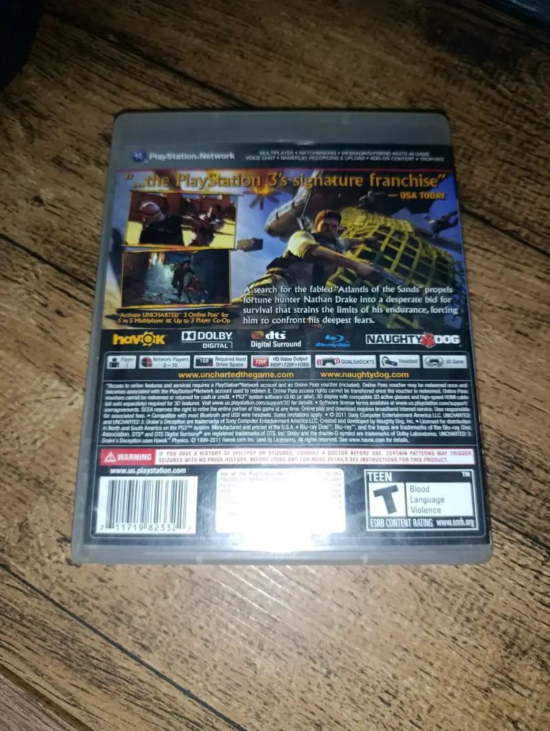 Uncharted 3: la traición de Drake PS3 Usado - 2