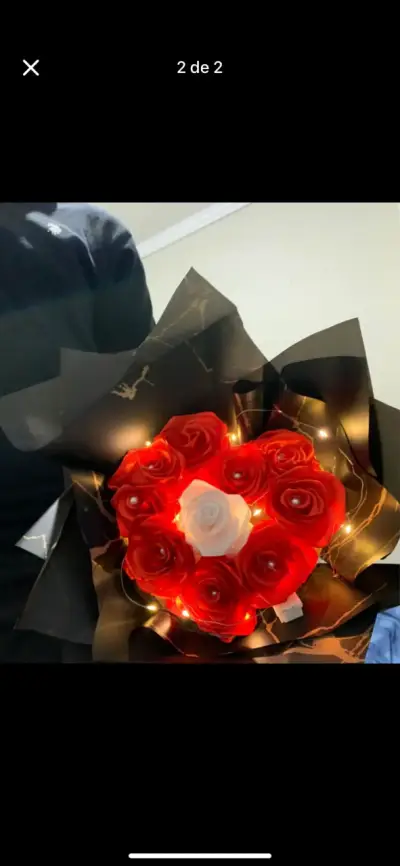 Ramo de flores artificiales con luces!!✨ - miniatura 1