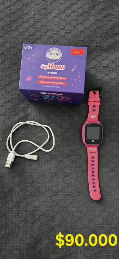 Reloj inteligente infantil rosa - miniatura 2