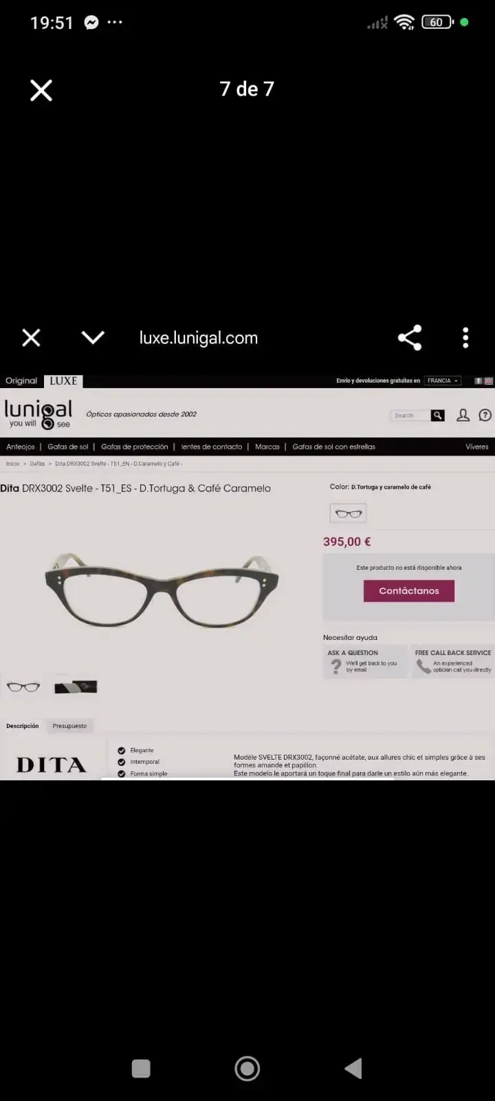 Lentes ópticos Dita negros - 5