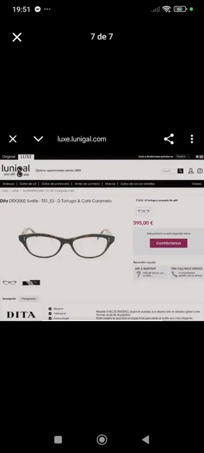 Lentes ópticos Dita negros - miniatura 5