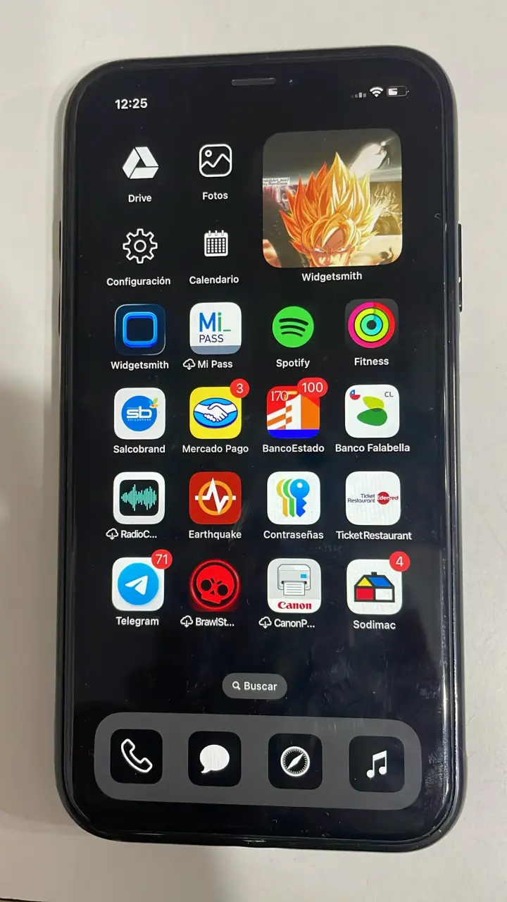iPhone con pantalla de inicio - 1