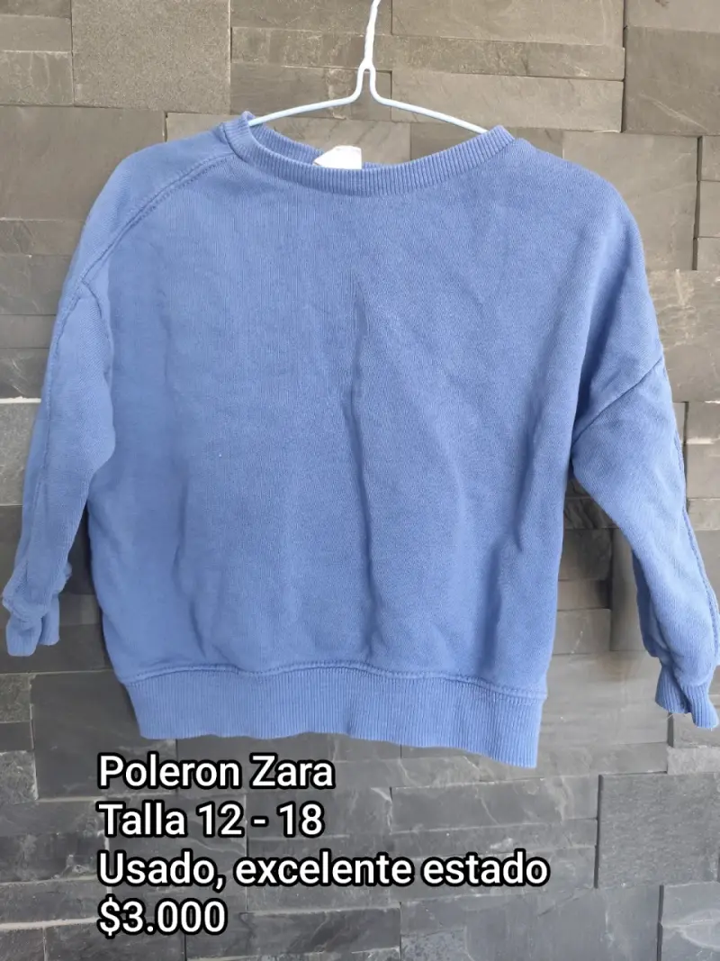 Polerón azul Zara para niño