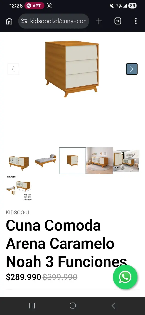 Cuna cómoda arena caramelo - 2
