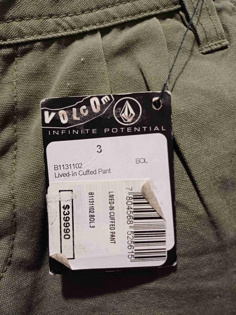Pantalón verde militar, volcom - 4