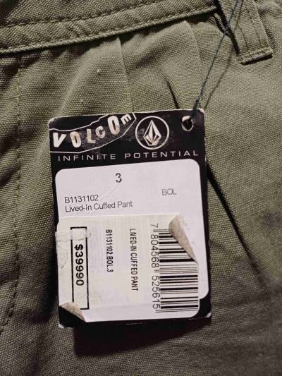 Pantalón verde militar, volcom - miniatura 4