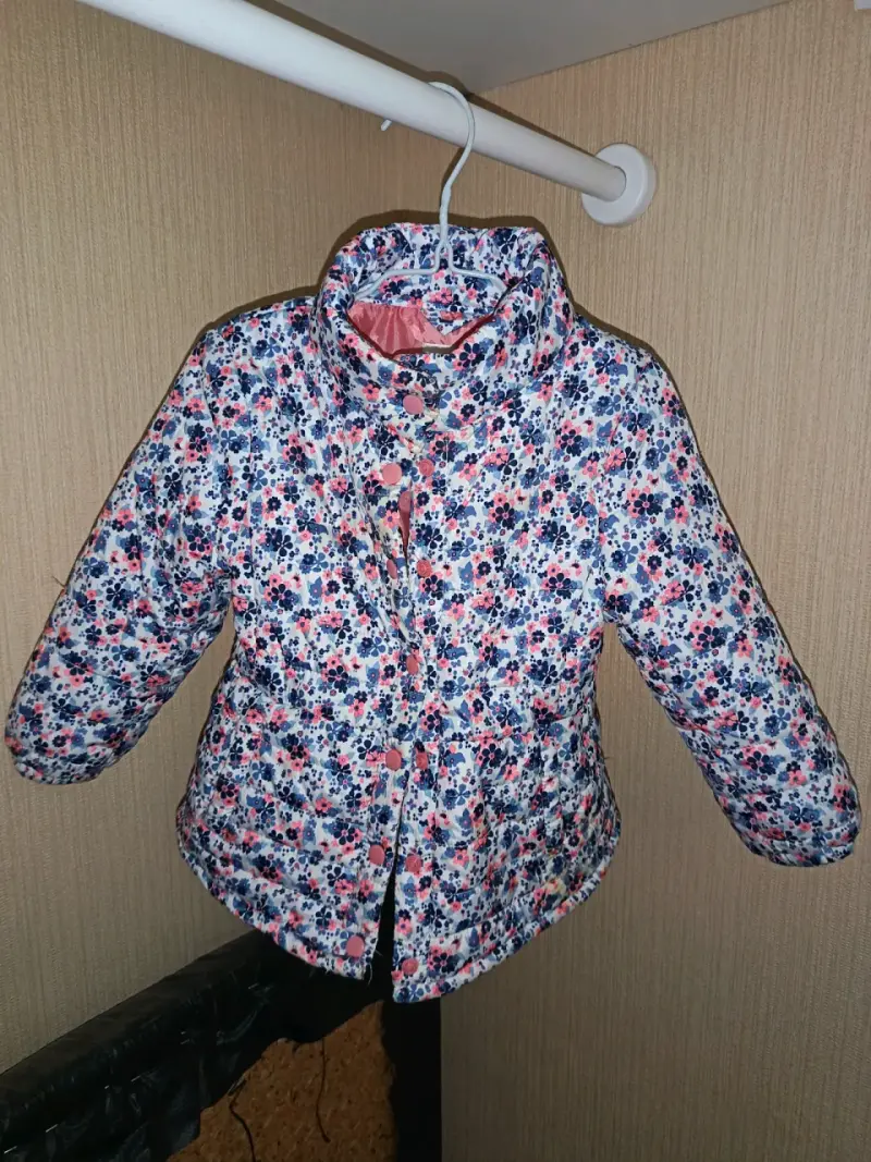 Chaqueta infantil azul bordada - 2
