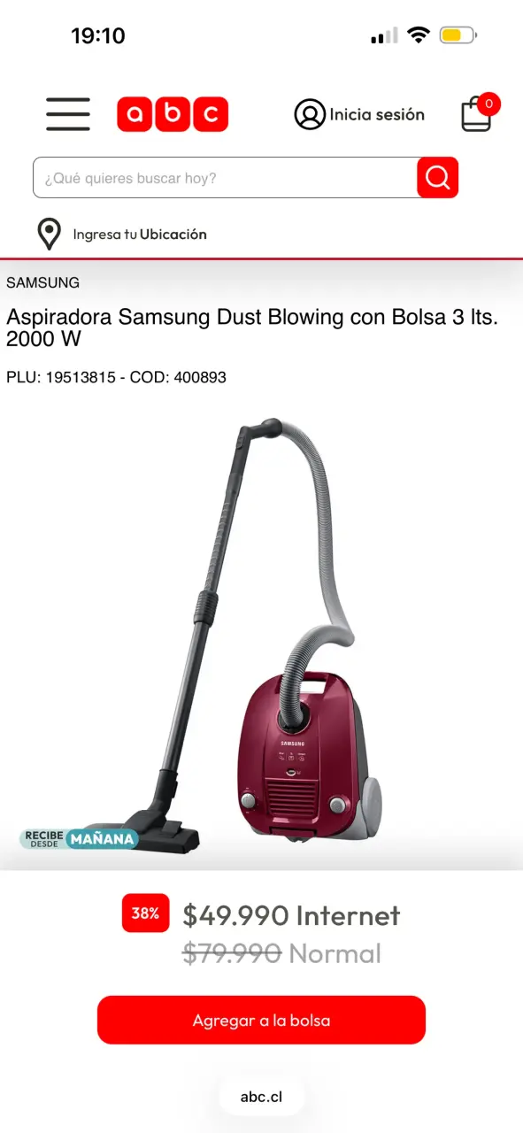 Aspiradora Samsung compacta - 4