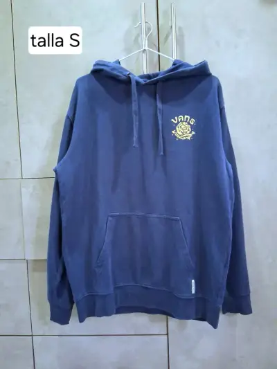 Polerón Vans azul con capucha talla S - miniatura 1