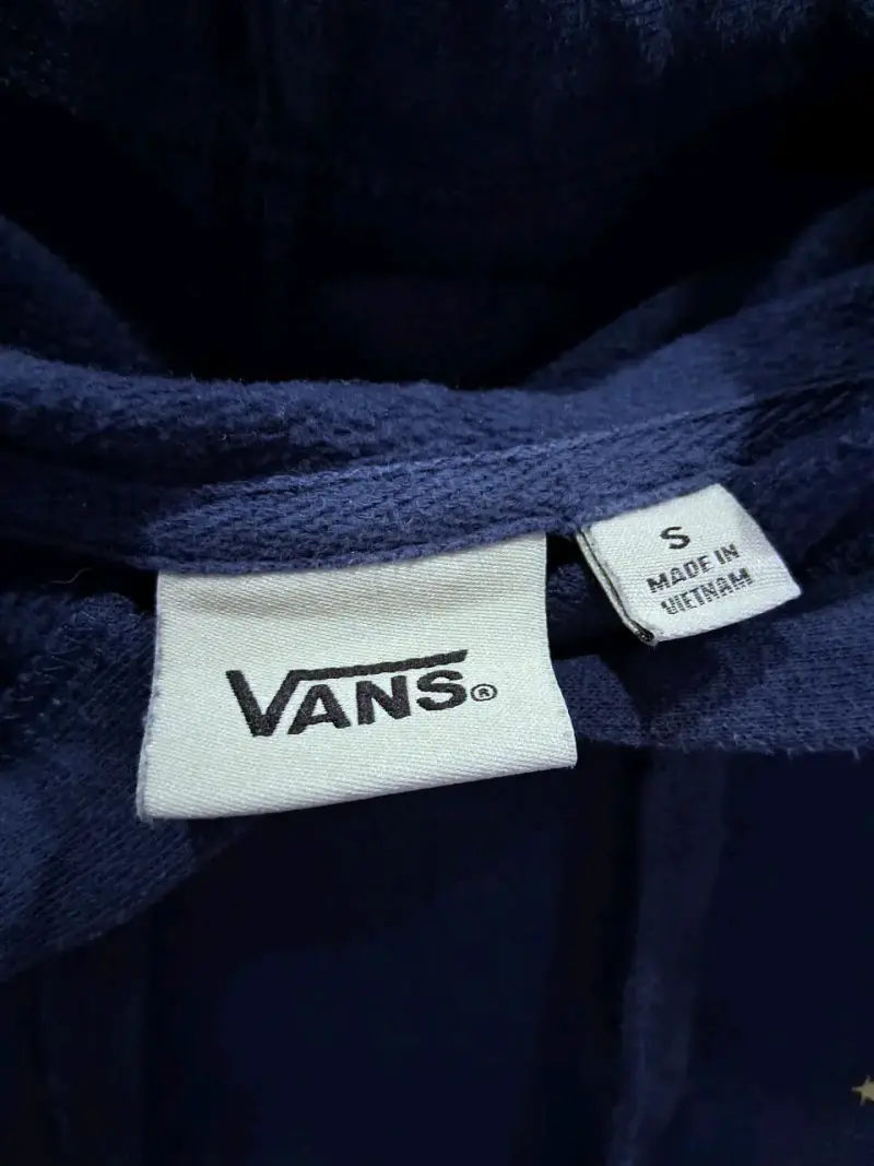 Polerón Vans azul con capucha talla S - 4