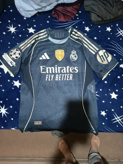 Camiseta Real Madrid azul Adidas Original - miniatura 1
