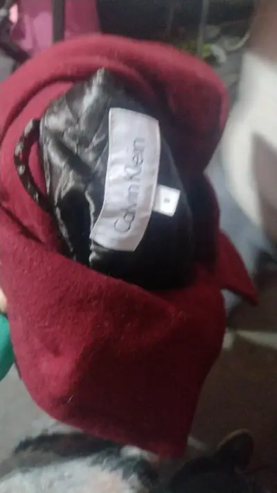 Abrigo rojo de mujer Calvin Klein - miniatura 2