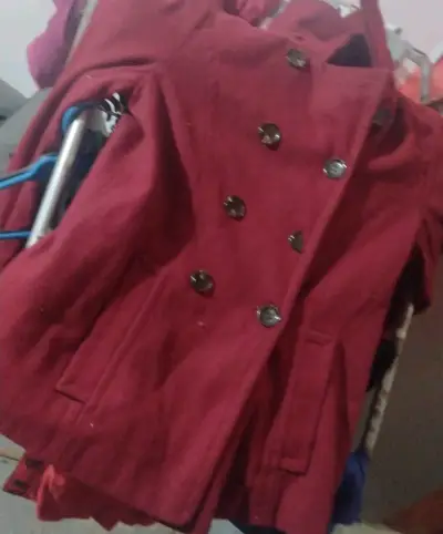 Abrigo rojo de mujer Calvin Klein - miniatura 5
