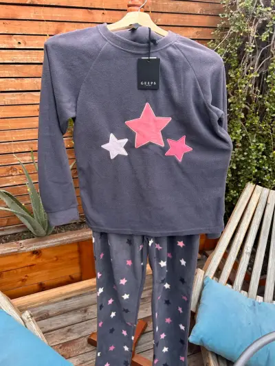 Pijama polar Geeps Lingerie con estrellas - miniatura 1