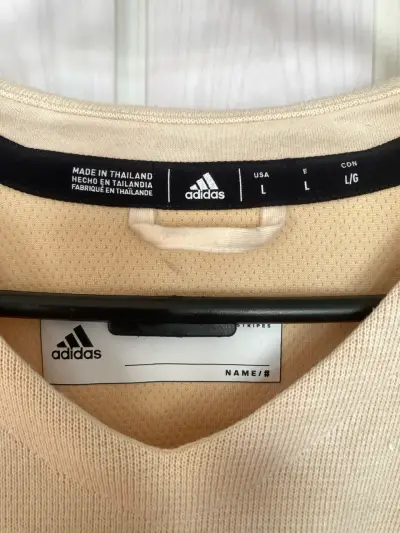 Polerón beige Adidas con logo - miniatura 2