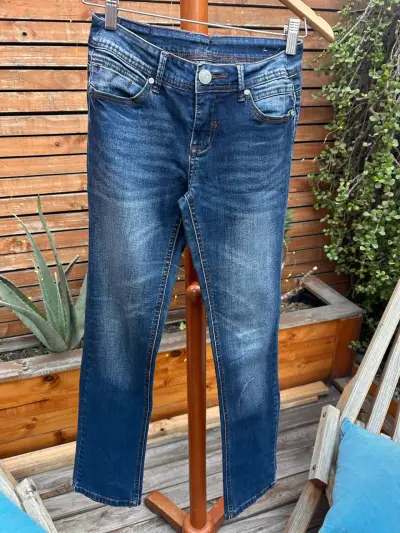 Jeans azul bot cut - miniatura 1