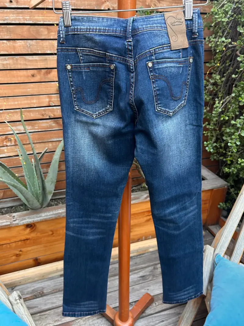 Jeans azul bot cut - 2