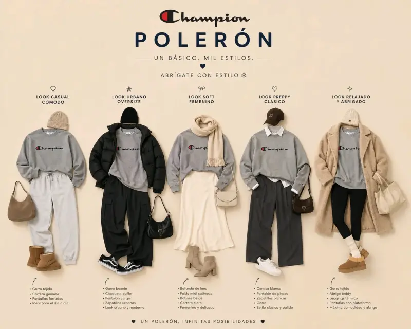 Polerón gris Champion XL - 2