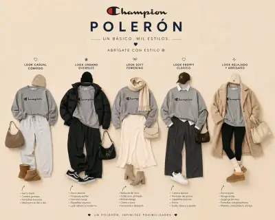 Polerón gris Champion XL - miniatura 2