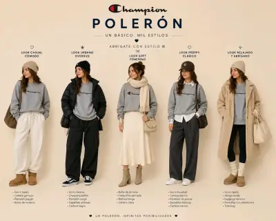 Polerón gris Champion XL - miniatura 3