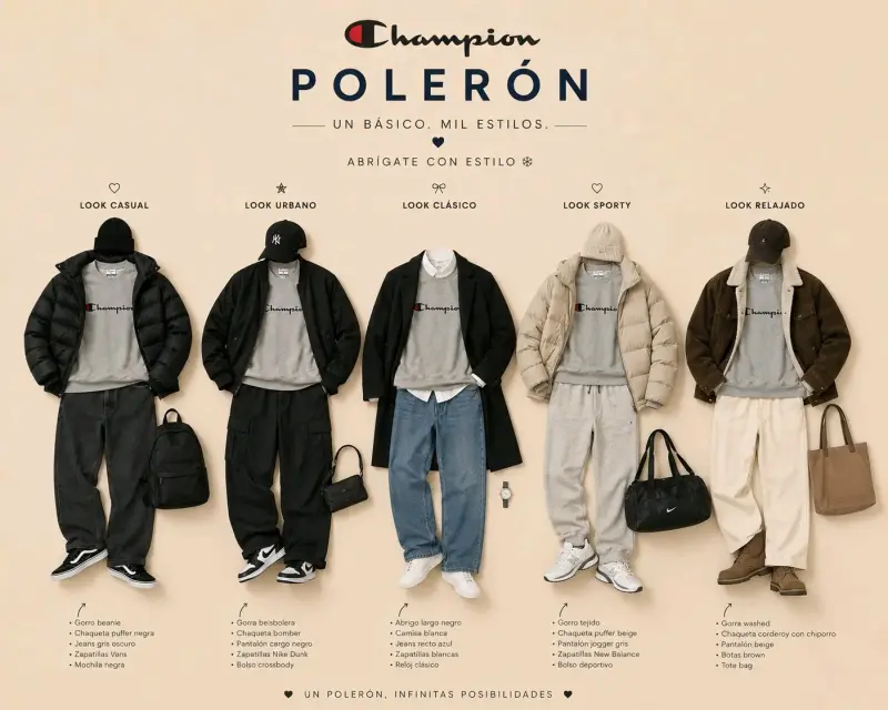 Polerón gris Champion XL - 4