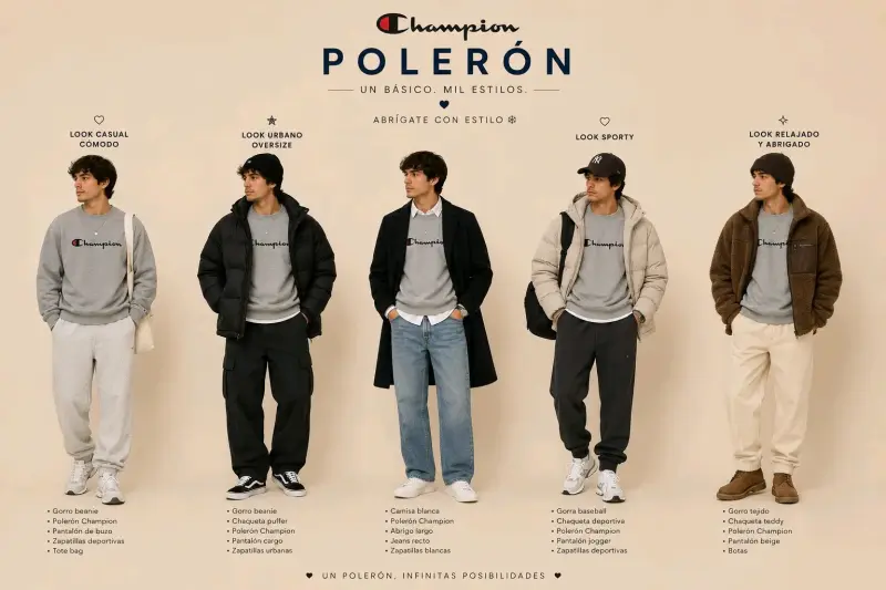 Polerón gris Champion XL - 5