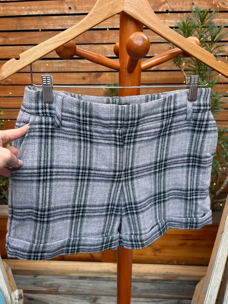 Shorts invierno Mango, mezcla con lana - 1