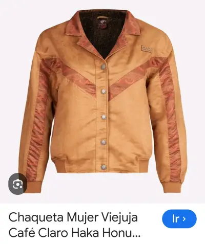 Chaqueta mujer café claro - miniatura 1