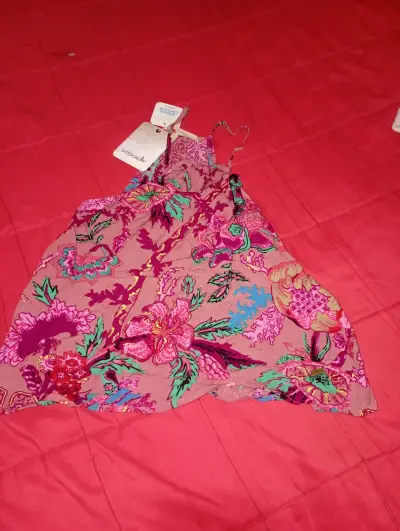 Enterito azul  poleras tengo un vestido y bufanda - miniatura 3