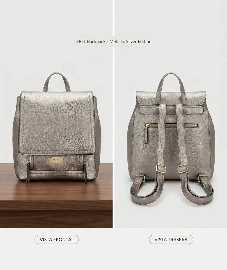 Mochila metálica plata ZIOL
