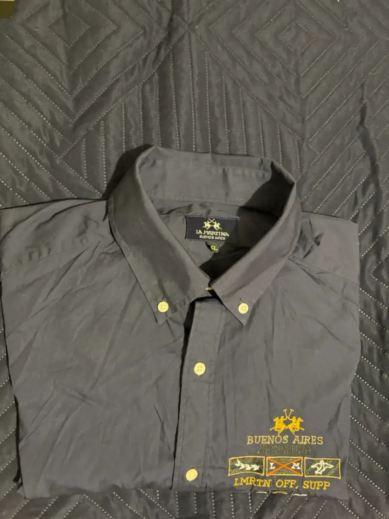 Camisa La Martina gris oscuro - 1