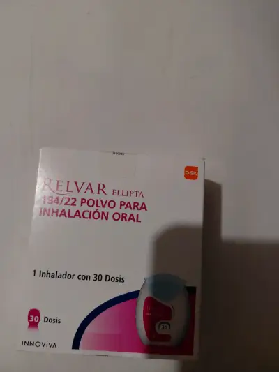 Inhalador Relvar Ellipta 30 dosis - miniatura 1