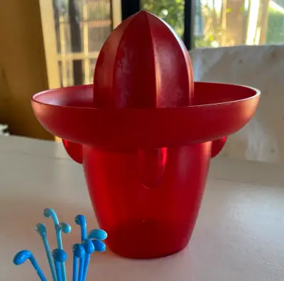 Exprimidor manual rojo “el mexicano” - miniatura 1