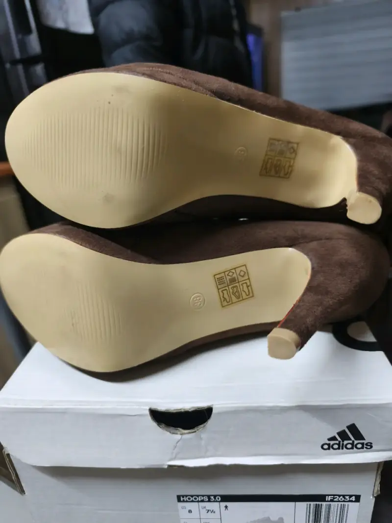Botines de tacón marrón - 4
