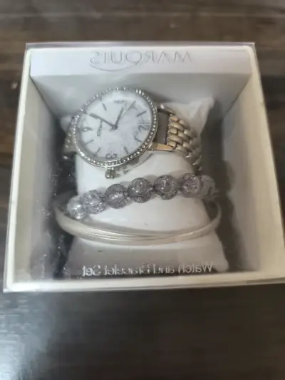 Reloj de pulsera plateado elegante - miniatura 3