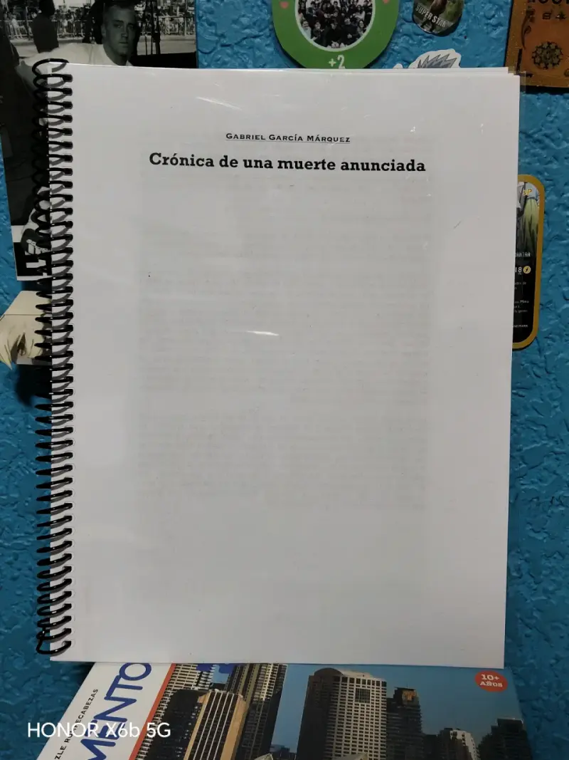 Fotocopia 'Crónica de una muerte anunciada'