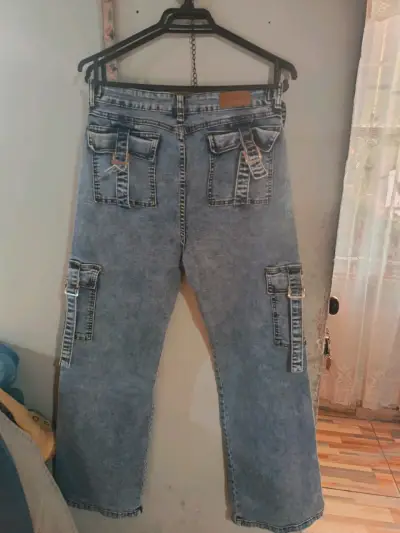 Jeans cargo azul - miniatura 1